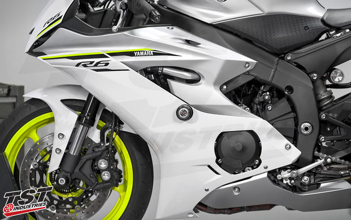 Womet-Tech Frame Sliders provide valuable crash protection to you 2017-2020 Yamaha R6.