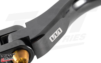 Features Womet-Tech's logo laser etched into the folding lever.