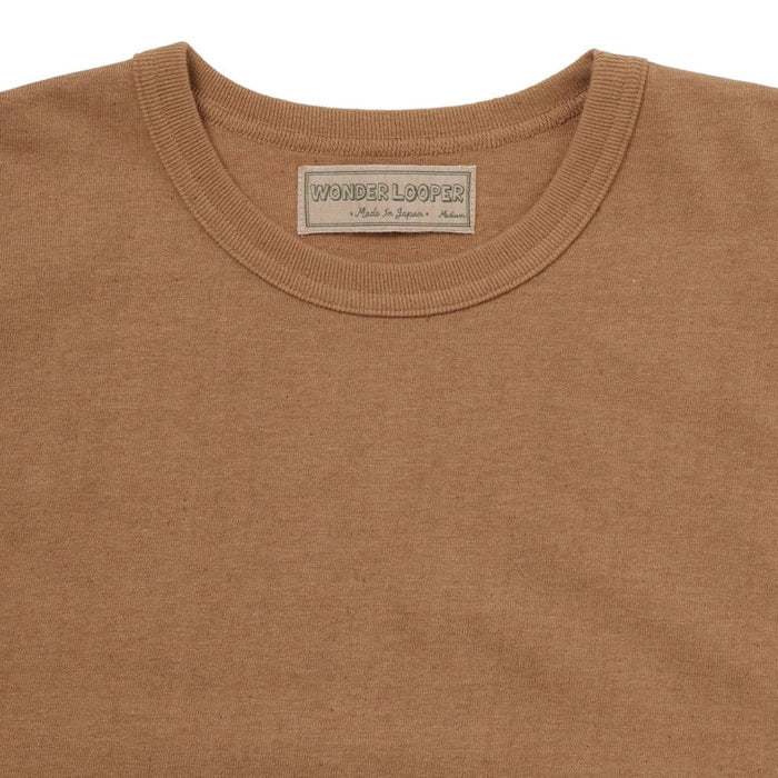 Wonder Looper Foxfibre Tsuriami T-Shirt - Brown