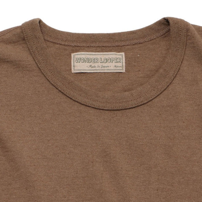 Wonder Looper Foxfibre Tsuriami T-Shirt - Brown
