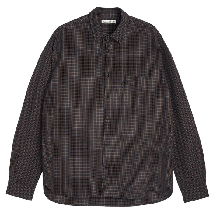 YMC Curtis Shirt - Grey Multi