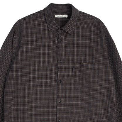 YMC Curtis Shirt - Grey Multi
