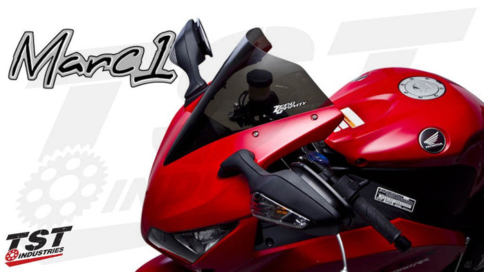 Zero Gravity's unique windscreen contour allows for more aggressive riding.