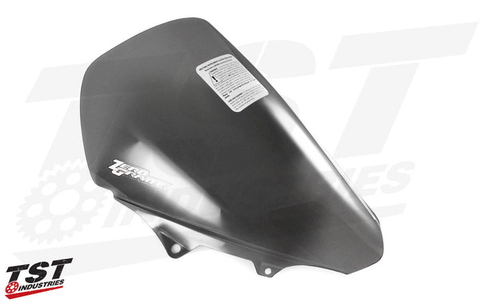 Gain improved aerodynamic performance and rider wind protection. (Light Smoke shown)