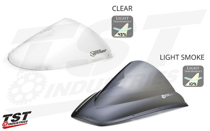 Comparison of Clear and Light Smoke tint options.